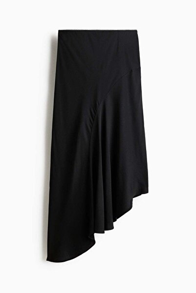 H&M تنورة ساتان غير متماثلة