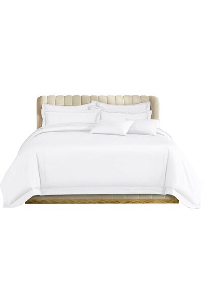 Siesta Zen 100% Combed Cotton Sateen 400 Thread Count Oxford Duvet Cover Set ...