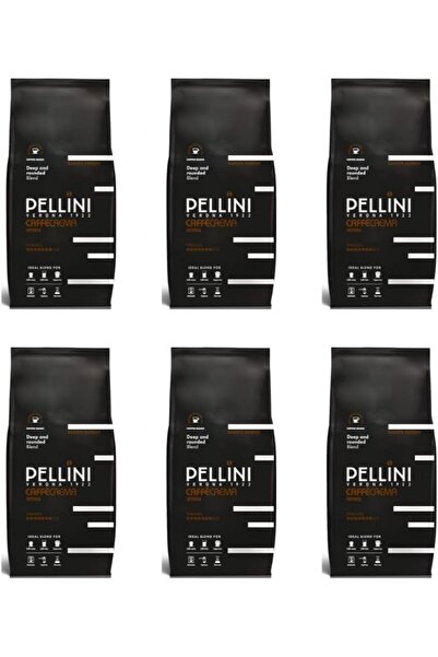 PELLİNİ - Espresso Bar Coffee Beans (Pack of 6, Intensa)