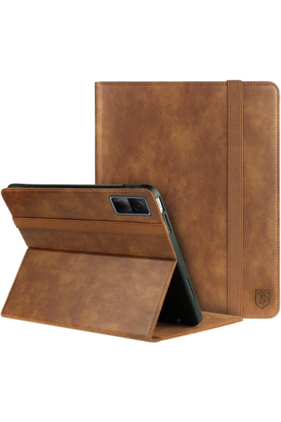 ROSSO Element PU Θήκη Xiaomi Redmi Pad SE 11.0'' με Υποδοχή για Γραφίδα - Brown