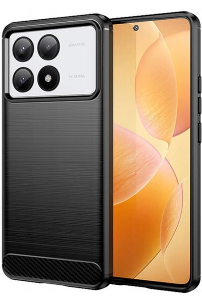 spacecase Θήκη Σιλικόνης - Xiaomi Poco X6 Pro - Carbon - Black