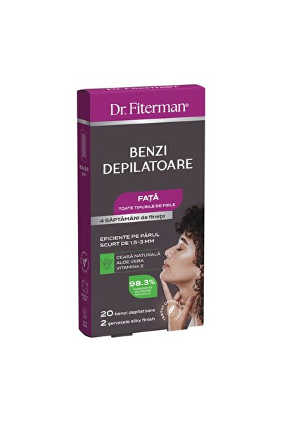 Fiterman Pharma Depilatory Strips Face All Skin Types x 20 Strips