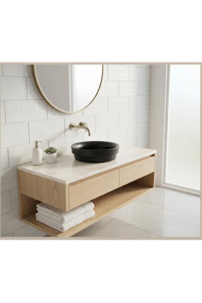 arvitsa SİYAH ÇANAK LAVABO BATARYASI 40X40