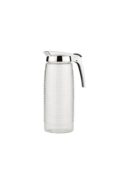 VALIRA Carafa cu capac, Valira, Sticla/Inox, 1.4 l, Transparent/Argintiu