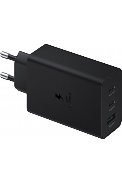 Samsung Трио 65W USB-C зарядно устройство, черно