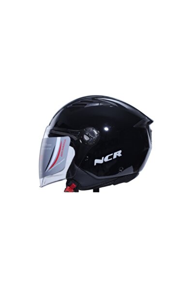 NCR KASK ÇENESİZ 236E ECE BELGELİ-PARLAK SİYAH