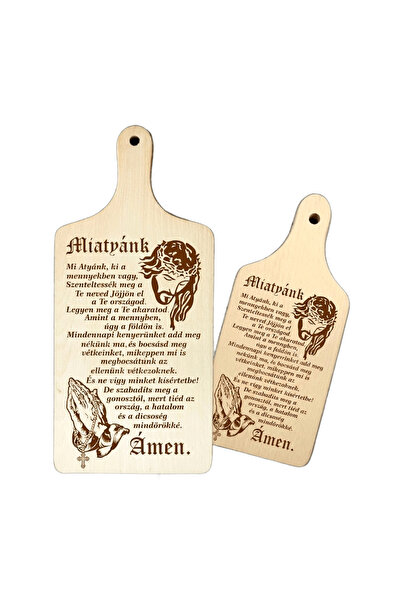 LimArt Plachetă decorativă rugăciunea "Miatyank" din lemn , 23x9.5cm