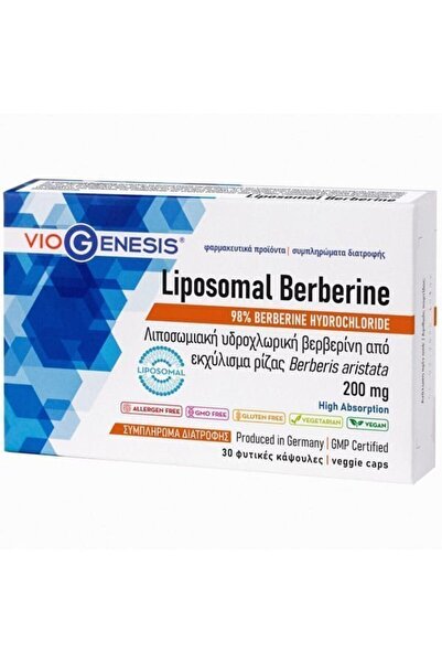 Viogenesis Liposomal Berberine 200mg, 30veg.caps