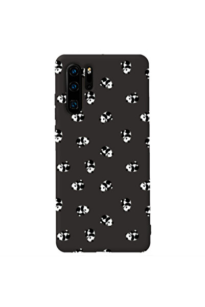 Other Huawei P30 Pro Small Pandas Black Colored Silicone TPU Θήκη