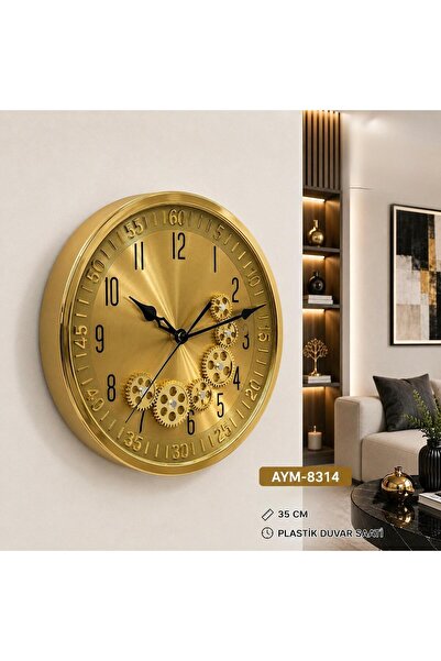 Hinora Rotating Wheel Model Black-Gold Color Stylish Decorative Gift Plastic ...