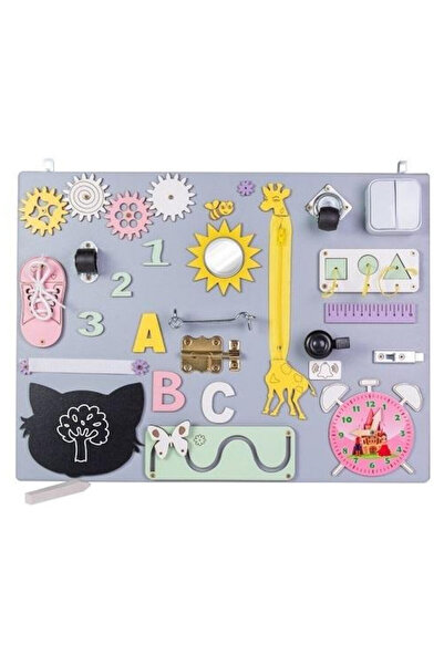 3toysm Tabla educativa 3toysm, panou senzorial interactiv cu elemente mobile ...
