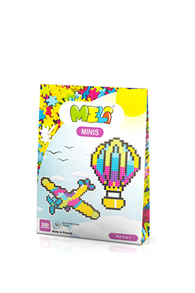 meli Set constructie creativa, Meli, 500 piese, Plastic, Multicolor
