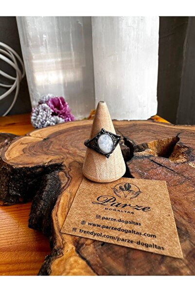 parze doğaltaş Moonstone Natural Stone Adjustable Size Ring