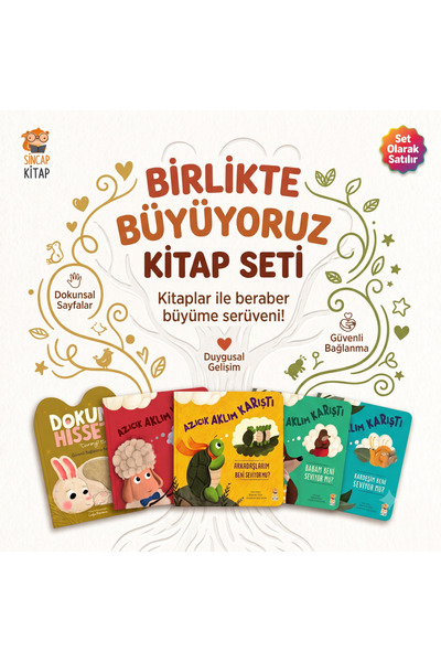 Sincap Kitap | Birlikte Büyüyoruz Kitap Seti | Çocukların Sevgi ve Güven Duyg...