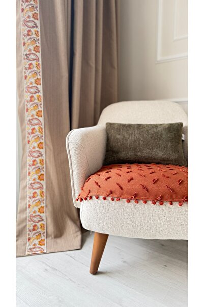 Hisar Home Bohemian Tasseled Pompom Sofa Cover 75X90, I Will Sell This Produc...