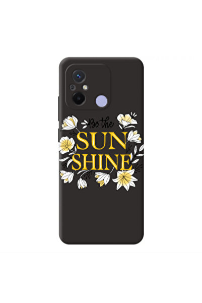 Other Xiaomi Redmi 12C Sun Shine Black Colored Silicone TPU Θήκη