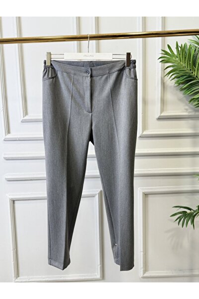 ALANURMODA 3954 Elastic Waist Trousers Anthracite