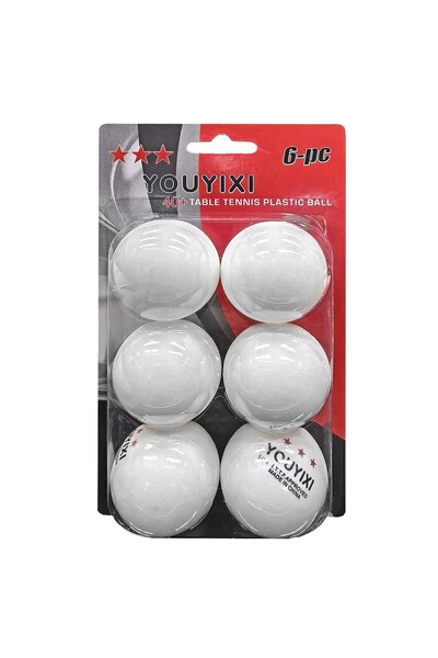ToyMarkt Μπάλες πινγκ πονγκ σετ=6 τεμάχια 18x11εκ. 91188