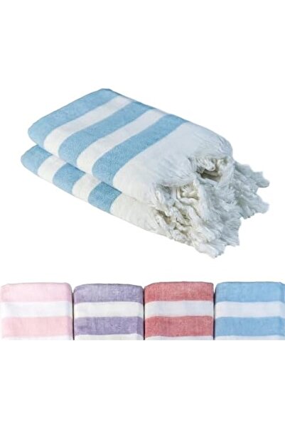 Yıldızan 3K_Store Blue 2-pack - 90 × 180 سم - رقيق وشفاف - شاش حريري ناعم للن...