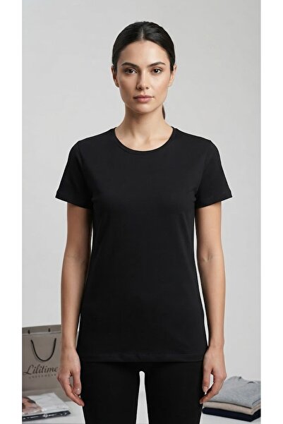 Altınay 3 Pieces Women's Lycra Crew Neck Short Sleeve T-Shirt (Body) 95% Cott...