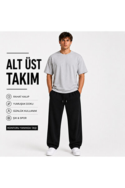 JULİA MODA طقم بنطلون رياضي وسترة للرجال مصنوع من قماش خفيف الوزن وقابل للتنفس