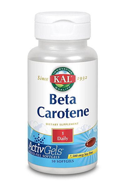 KAL Beta Carotene (Beta Caroten) 7500ui 50cps Secom,