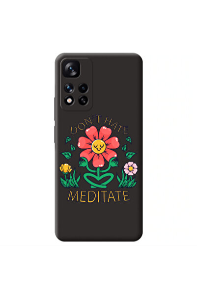 Other Xiaomi Redmi Note 11 Pro 5G Meditate Black Colored Silicone TPU Θήκη