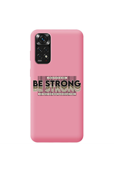 Other Xiaomi Redmi Note 11 4G Positivemind Pink Colored Silicone TPU Θήκη