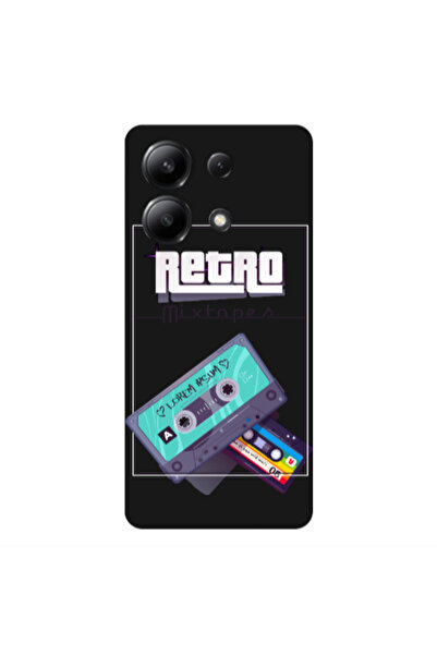 Other Xiaomi Redmi Note 13 4G Mixtapes Black Colored Silicone TPU Θήκη