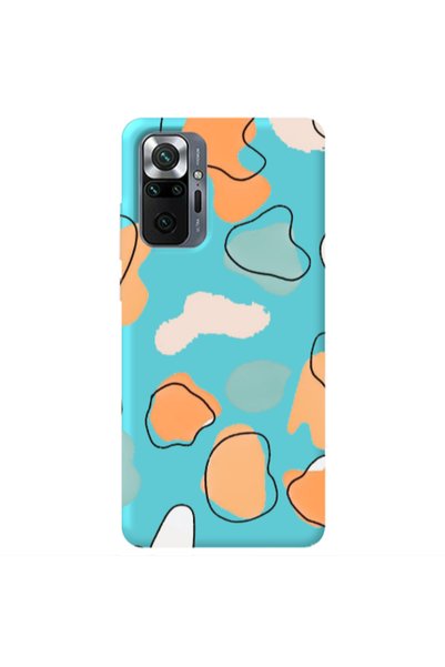 Other Xiaomi Redmi Note 10 Pro 4G Colorful spots Turquoise Colored Silicone T...