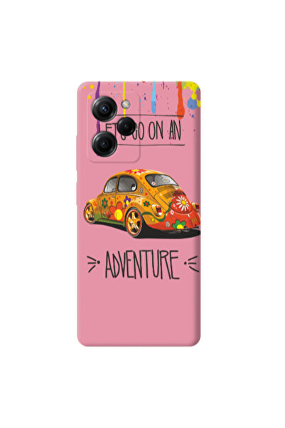 Other Xiaomi Poco X5 Pro Adventure Pink Colored Silicone TPU Θήκη