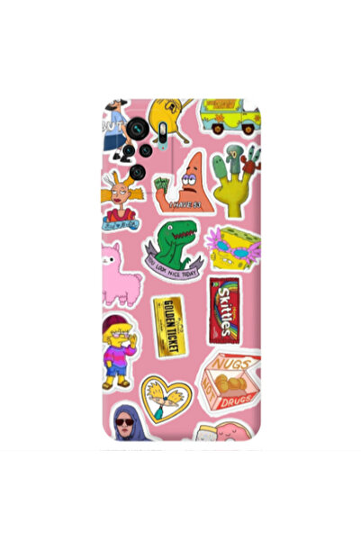 Other Xiaomi Redmi Note 10S best cartoons Pink Colored Silicone TPU Θήκη