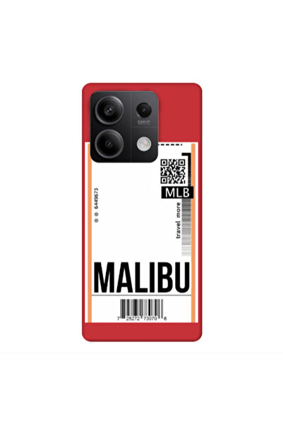 Other Xiaomi Redmi Note 13Pro 5G Malibu Travel More Red Colored Silicone TPU ...