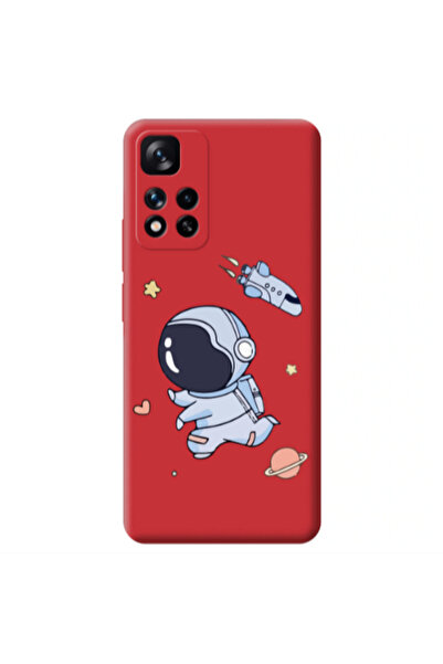 Other Xiaomi Redmi Note 11 Pro 5G Aduket Red Colored Silicone TPU Θήκη
