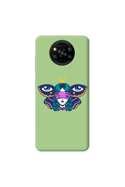 Other Xiaomi Poco X3 /X3 Pro Eye in my ear Light Green Colored Silicone TPU Θήκη