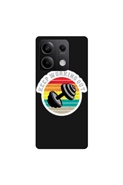 Other Xiaomi Redmi Note 13Pro 5G Keep working out Black Colored Silicone TPU ...