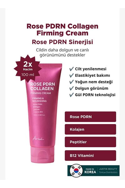 Ariul Rose Pdrn Collagen Firming Cream 100ml - Rose Pdrn & Collagen Firming F...