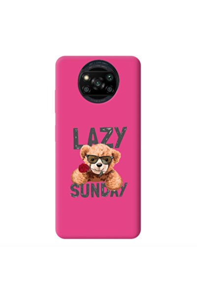 Other Xiaomi Poco X3 /X3 Pro Lazy sunday Fuchsia Colored Silicone TPU Θήκη