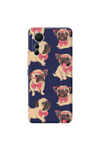 Other Xiaomi Mi 12 Lite Dog Spectacled Dark blue Colored Silicone TPU Θήκη