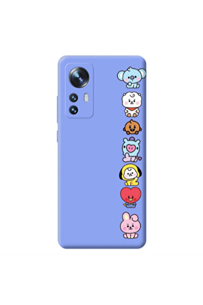 Other Xiaomi Mi 12 Lovely animals Light Purple Colored Silicone TPU Θήκη