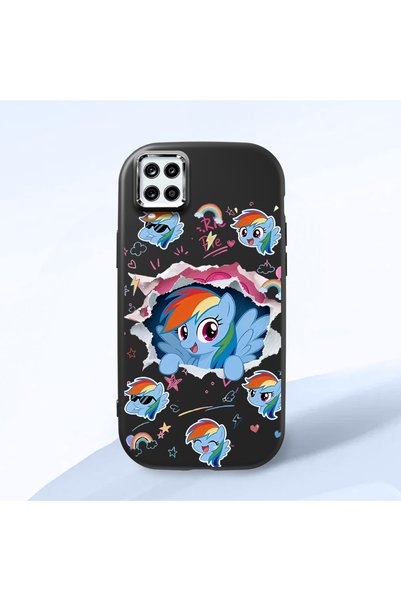 CASEVIBE Samsung Galaxy A12/M12 Uyumlu Sevimli Pony Yırtık Kağıt Desenli Kız ...