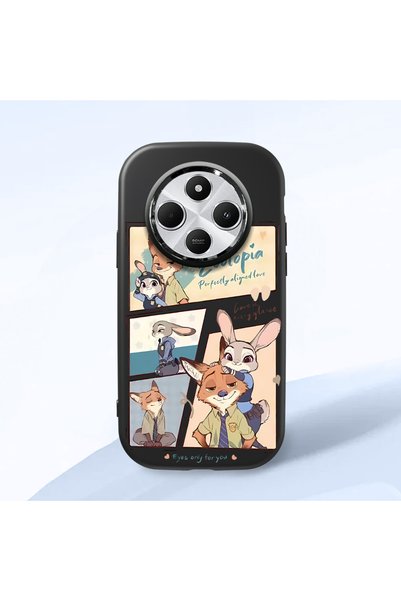 ucuc Redmi A4 Compatible Shock-Absorbing Camera Protected Black Silicone Case