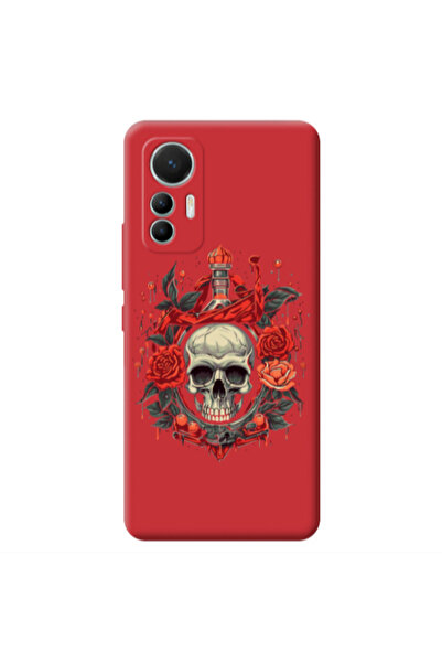 Other Xiaomi Mi 12 Lite Flower head Red Colored Silicone TPU Θήκη