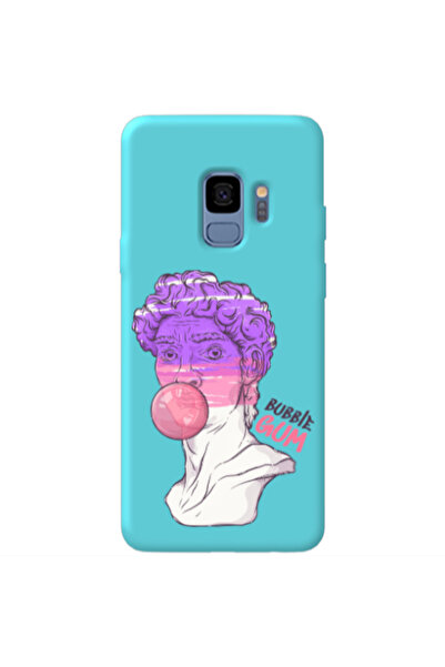 Other Samsung S9 Plus Pin Bubble Turquoise Colored Silicone TPU Θήκη