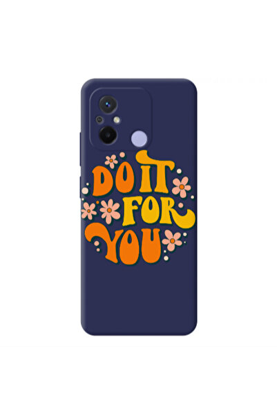Other Xiaomi Redmi 12C Do it For You Dark blue Colored Silicone TPU Θήκη