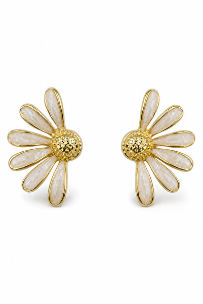 Jack Ferrero Daisy Design Yellow Color Bijoux Earrings Stylish and Elegant Ac...