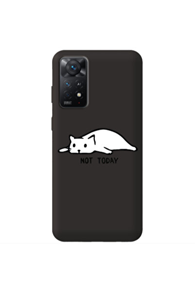 Other Xiaomi Redmi Note 11 4G Not Today Black Colored Silicone TPU Θήκη