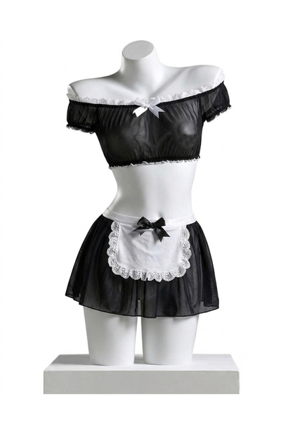 Sthxyfaith Sexy Lingerie for Women Sets Babydoll Underwear Lace Off-Shoulder ...