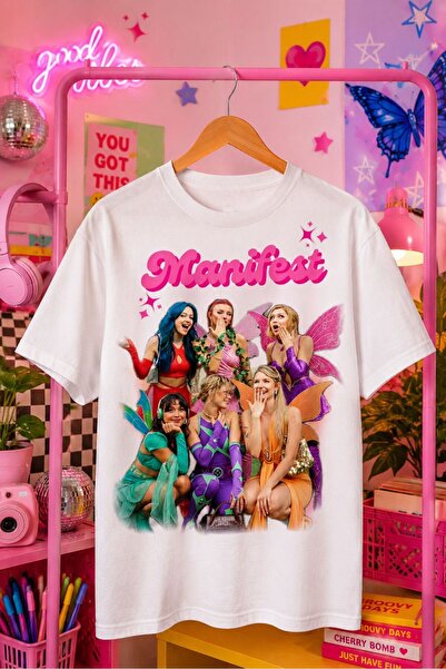 MANİFEST تي شيرت مطبوع بتصميم ليديا زوكتاي إسين سويدا هلال مينا