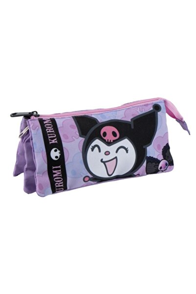 MC Micostore Penar neechipat Cerda Kuromi, 1 fermoar, 3 compartimente, 22.5x1...